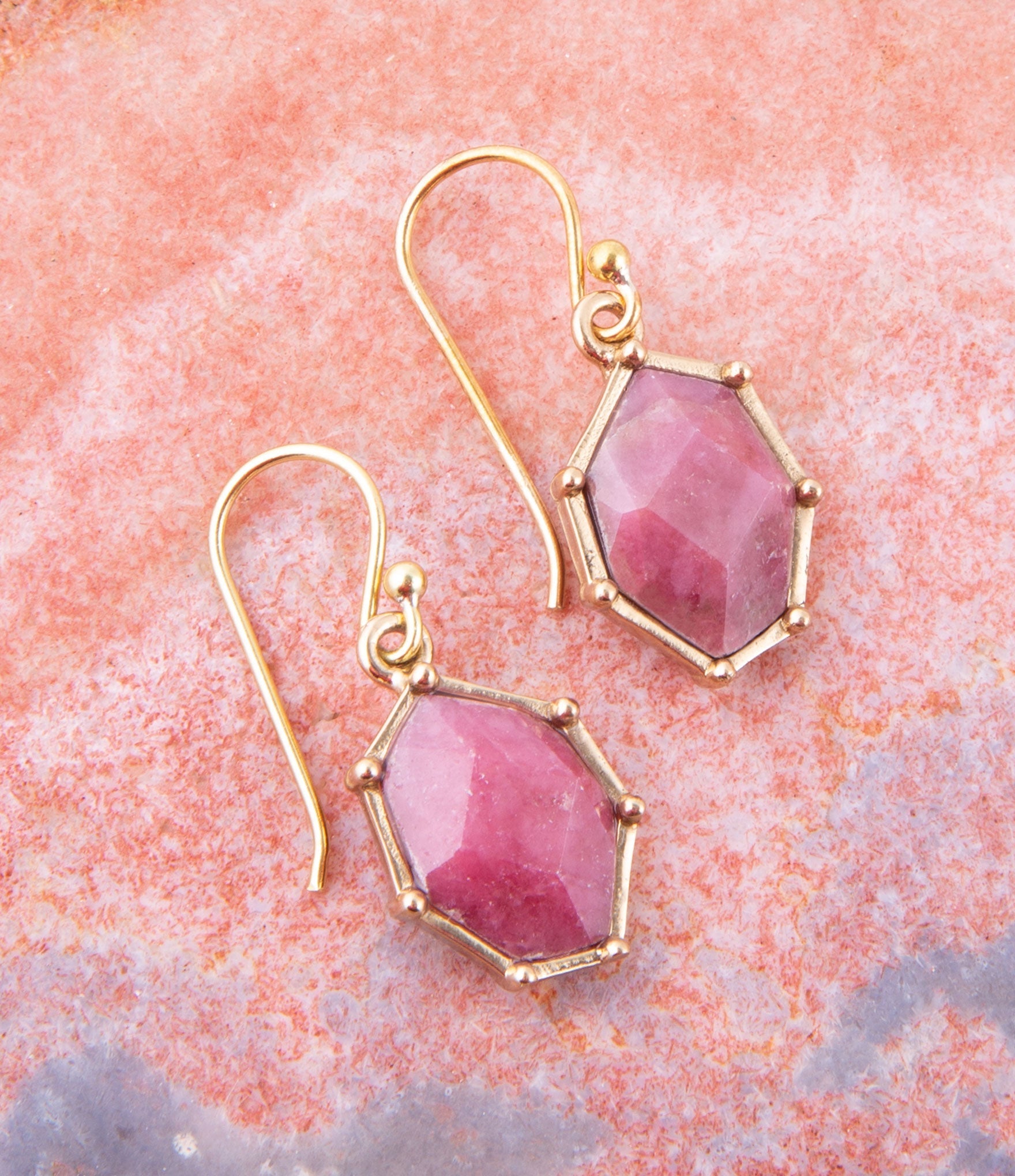 Lucky 7's Earrings - Rhodonite Barse Jewelry
