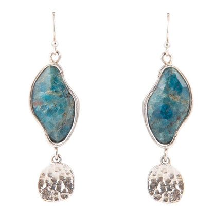 Luna Blue Apatite and Sterling Silver Drop Earrings Barse Jewelry