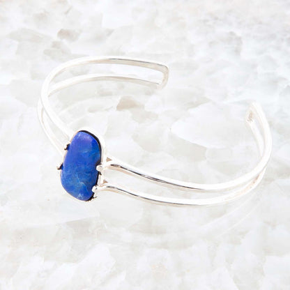 Madeleine Blue Lapis and Sterling Silver Cuff Bracelet Barse Jewelry