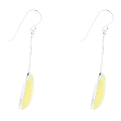 Madeleine Yellow Jade and Sterling Silver Earrings Barse Jewelry