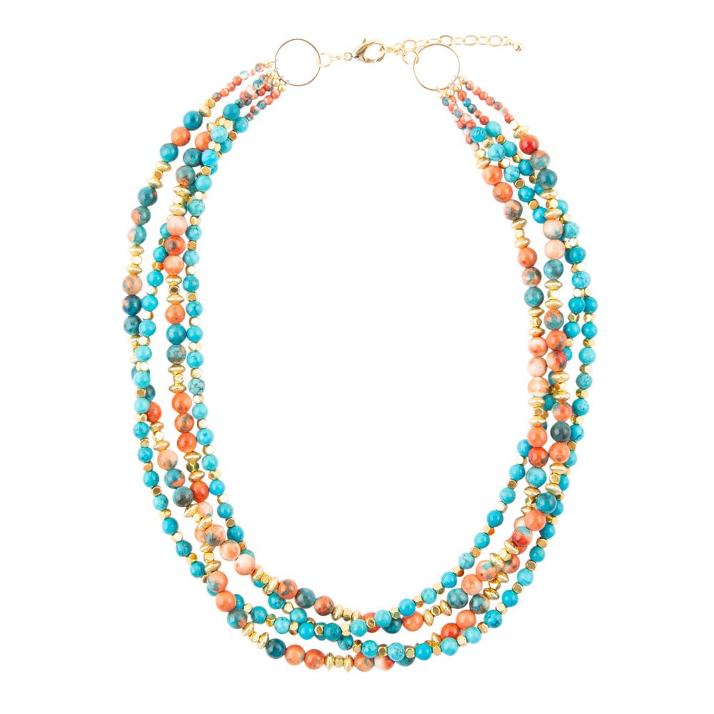 Mandarin Twist Statement Necklace Barse Jewelry