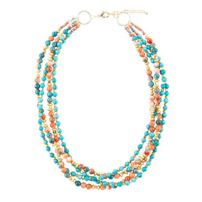 Mandarin Twist Statement Necklace Barse Jewelry