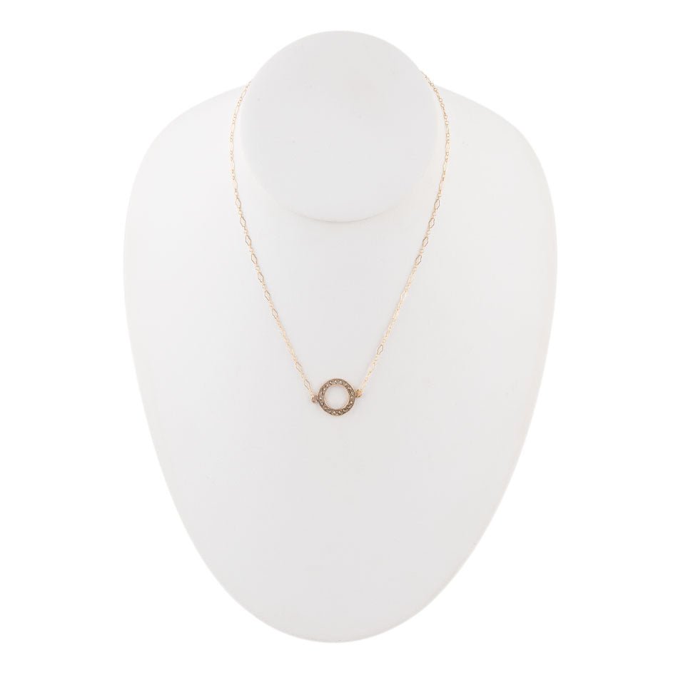 Bronze Marcasite Necklace Barse Jewelry