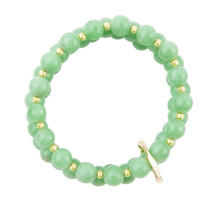 Mint Green Agate Triple Stretch Bracelet Set Barse Jewelry