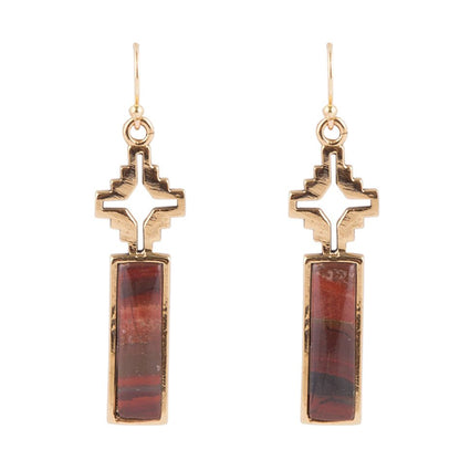 Mission Red Rainbow Jasper Earrings Barse Jewelry