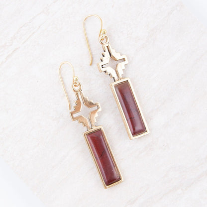Mission Red Rainbow Jasper Earrings Barse Jewelry