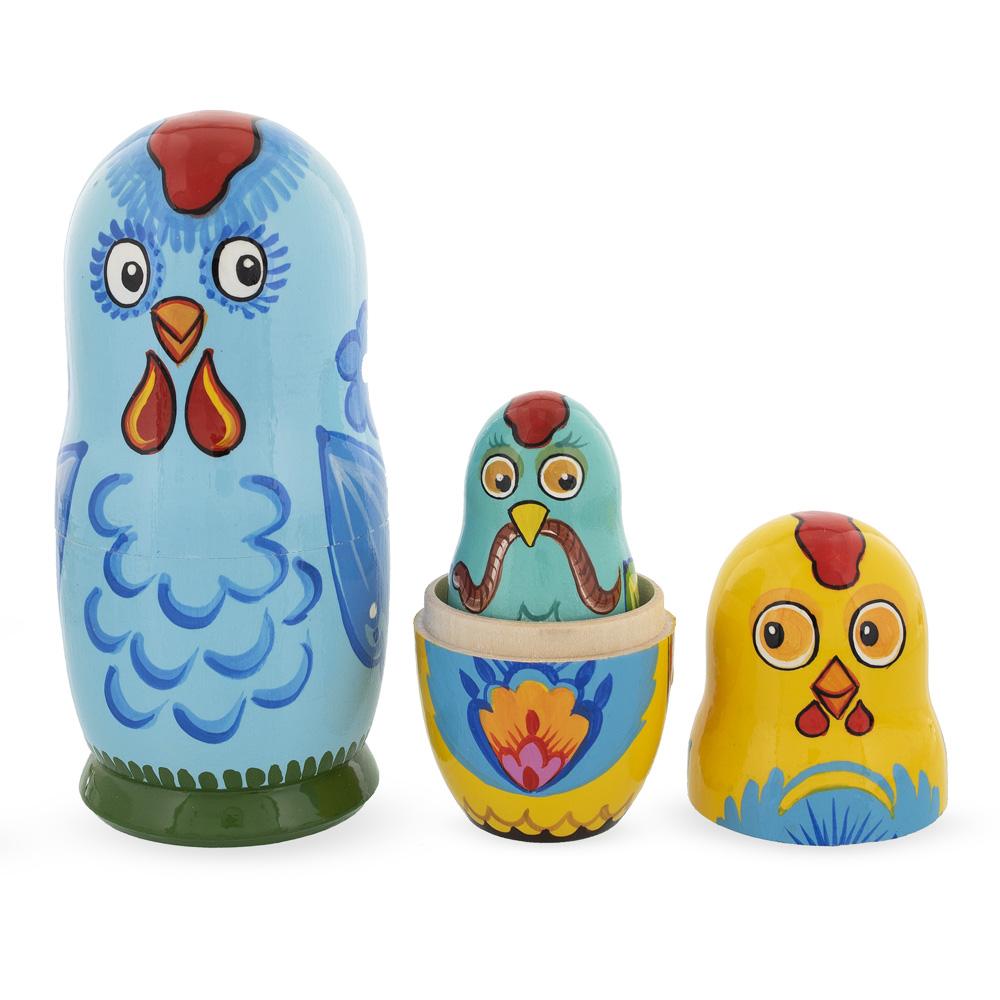 The Chicken Family Wooden Nesting Dolls BestPysanky