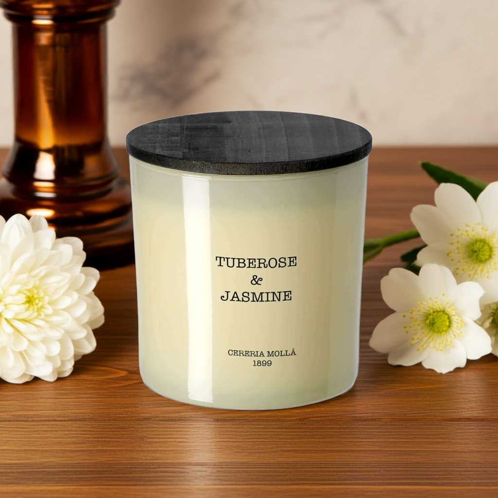 Cereria Molla - Tuberose & Jasmine 3 wick XL Candle - 21 oz / 600 g - Coastous