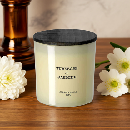 Cereria Molla - Tuberose & Jasmine 3 wick XL Candle - 21 oz / 600 g - Coastous