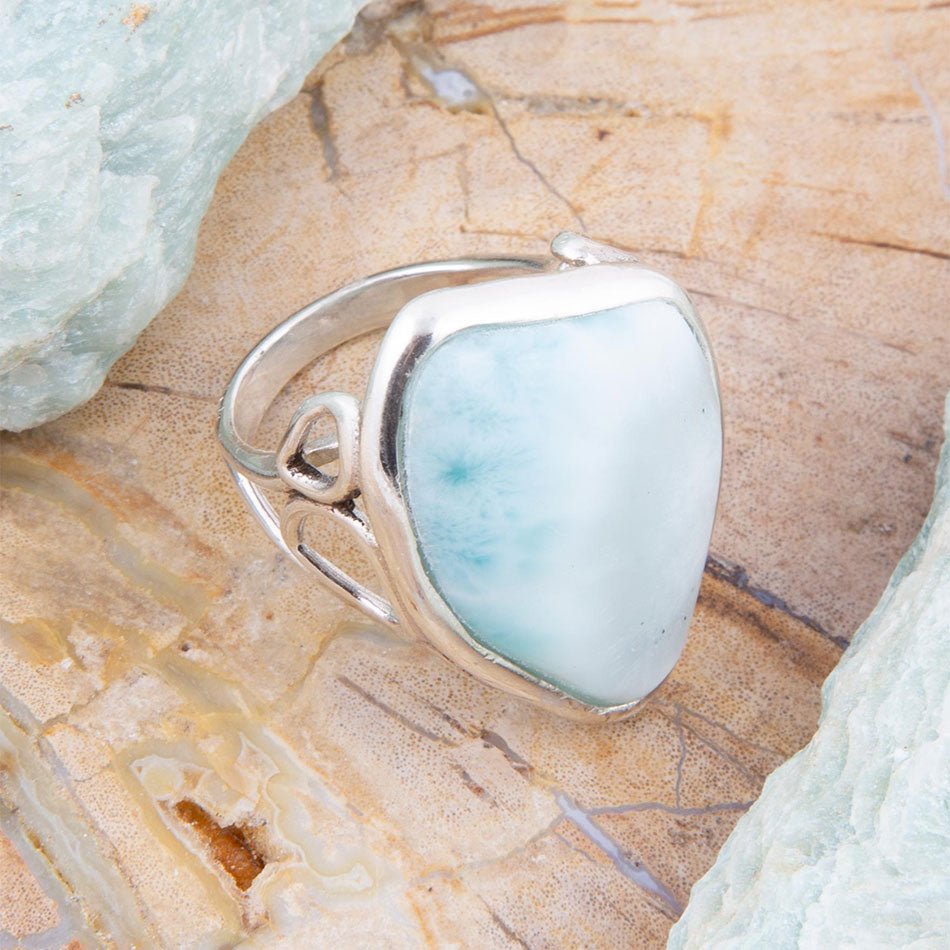 Natural Wonders Blue Larimar and Sterling Silver Ring Barse Jewelry