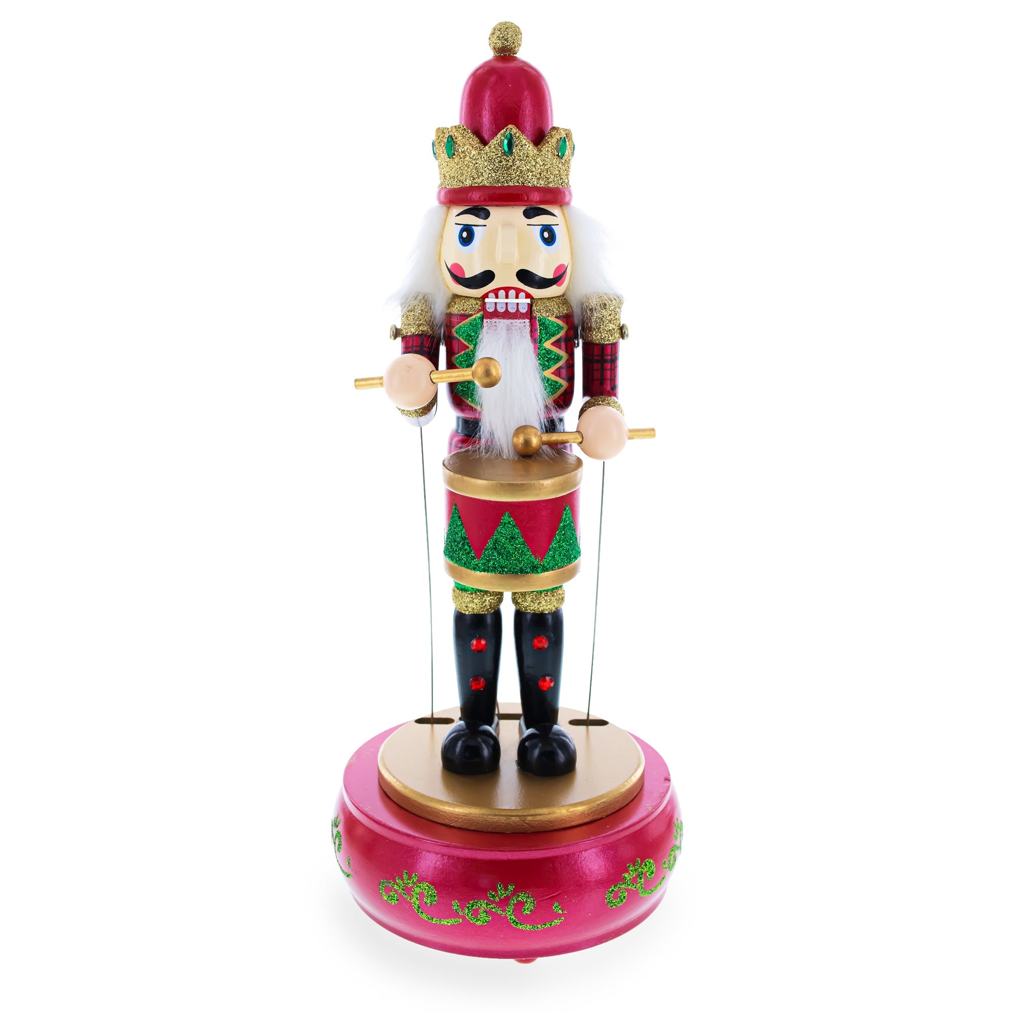 Animated Nutcracker the Drummer Musical Figurine 13 Inches BestPysanky