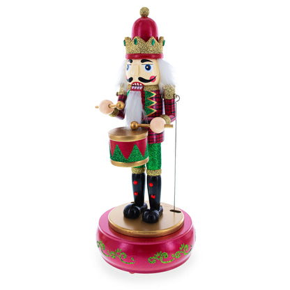 Animated Nutcracker the Drummer Musical Figurine 13 Inches BestPysanky