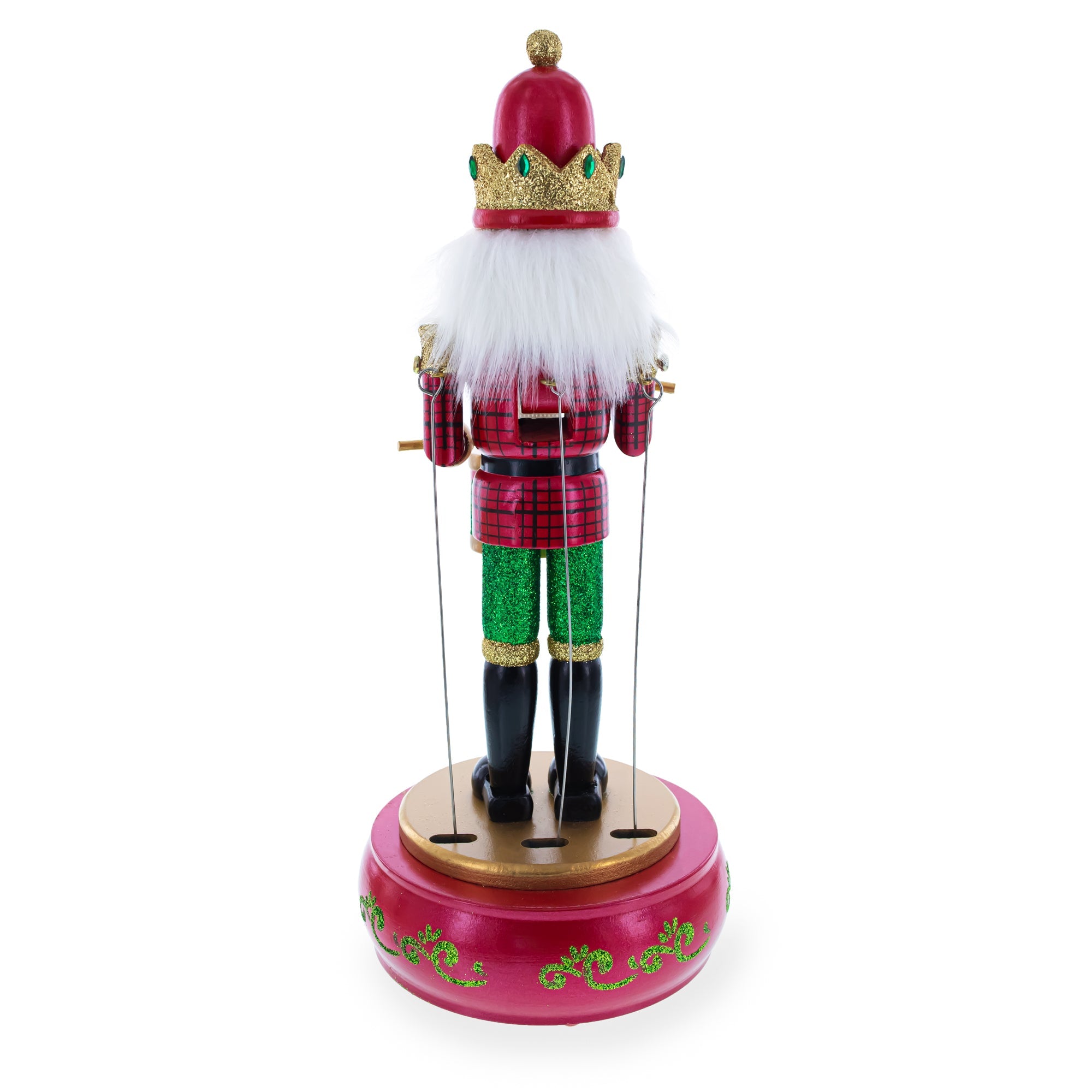 Animated Nutcracker the Drummer Musical Figurine 13 Inches BestPysanky