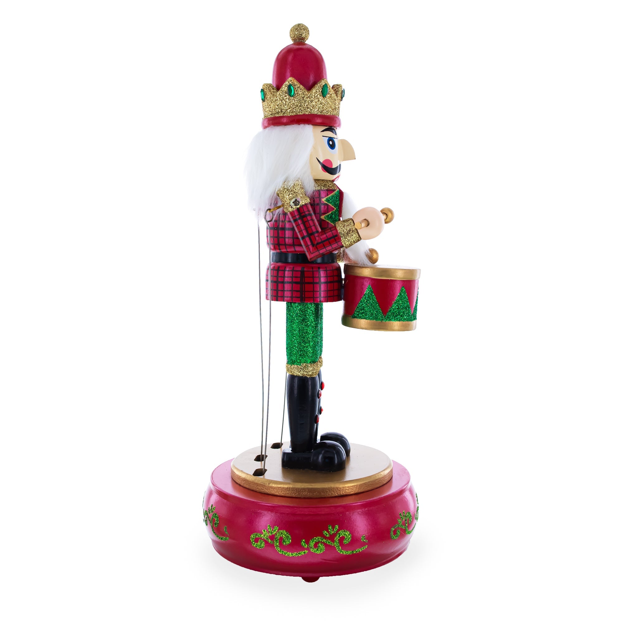 Animated Nutcracker the Drummer Musical Figurine 13 Inches BestPysanky