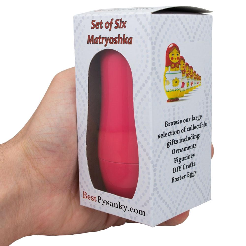 6 Animals: Dog, Cat, Horse, Fish, Chick, Bunny Plastic Nesting Dolls 4.5 Inches BestPysanky