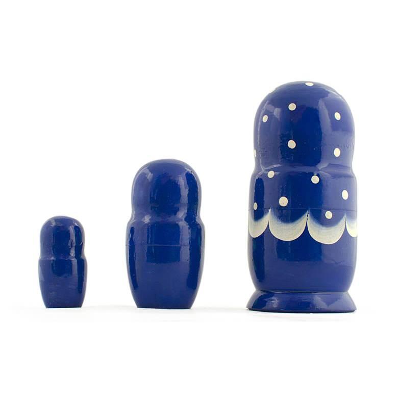 Set of 3 Daffodils Flowers Wooden Nesting Dolls 3.5 Inches