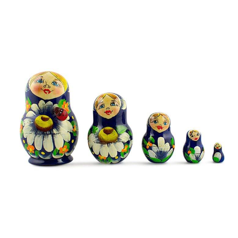 Set of 5 Karina Nesting Dolls 3.5 Inches