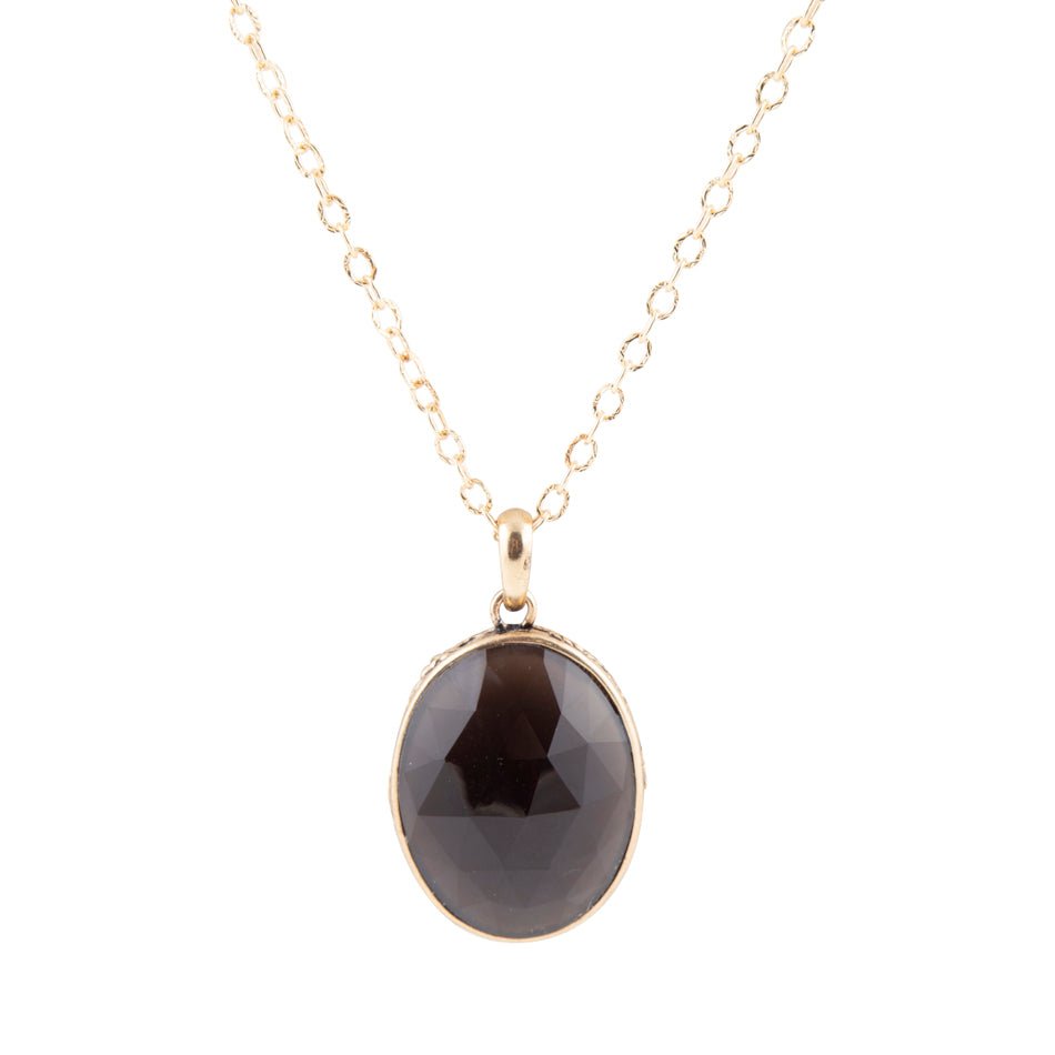 Nested Smoky Quartz Pendant Necklace Barse Jewelry