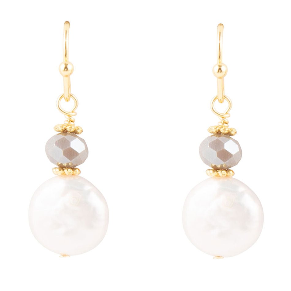 Noche Pearl Drop Earrings Barse Jewelry