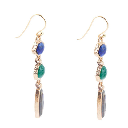 Odyssey Lapis Multi-Stone Earrings Barse Jewelry