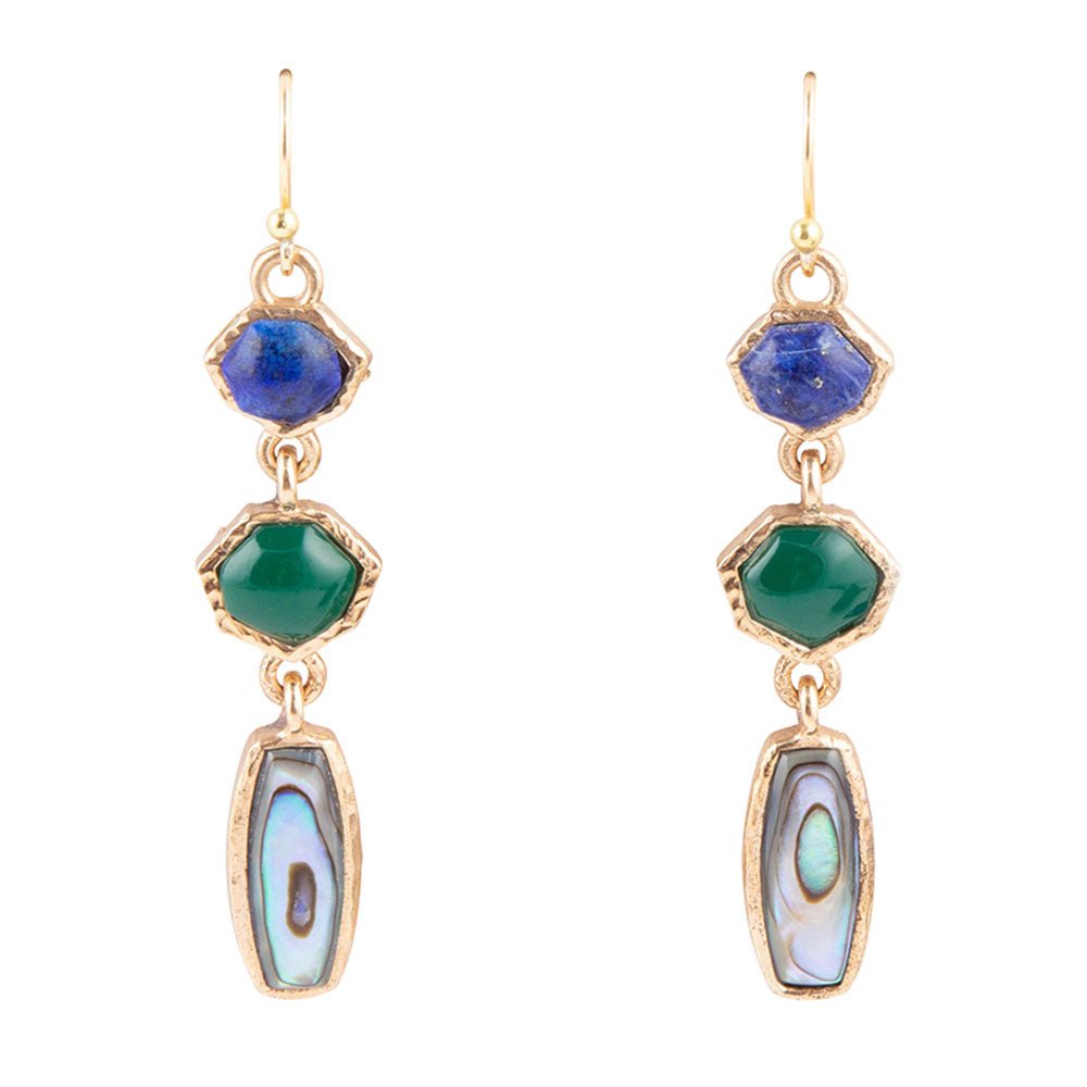 Odyssey Lapis Multi-Stone Earrings Barse Jewelry