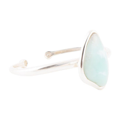 Organic Blue Larimar and Sterling Silver Cuff Bracelet Barse Jewelry