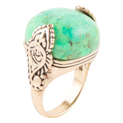 Ornate Lime Turquoise Ring Barse Jewelry