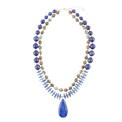 Oxford Two Row Pendant Necklace Barse Jewelry