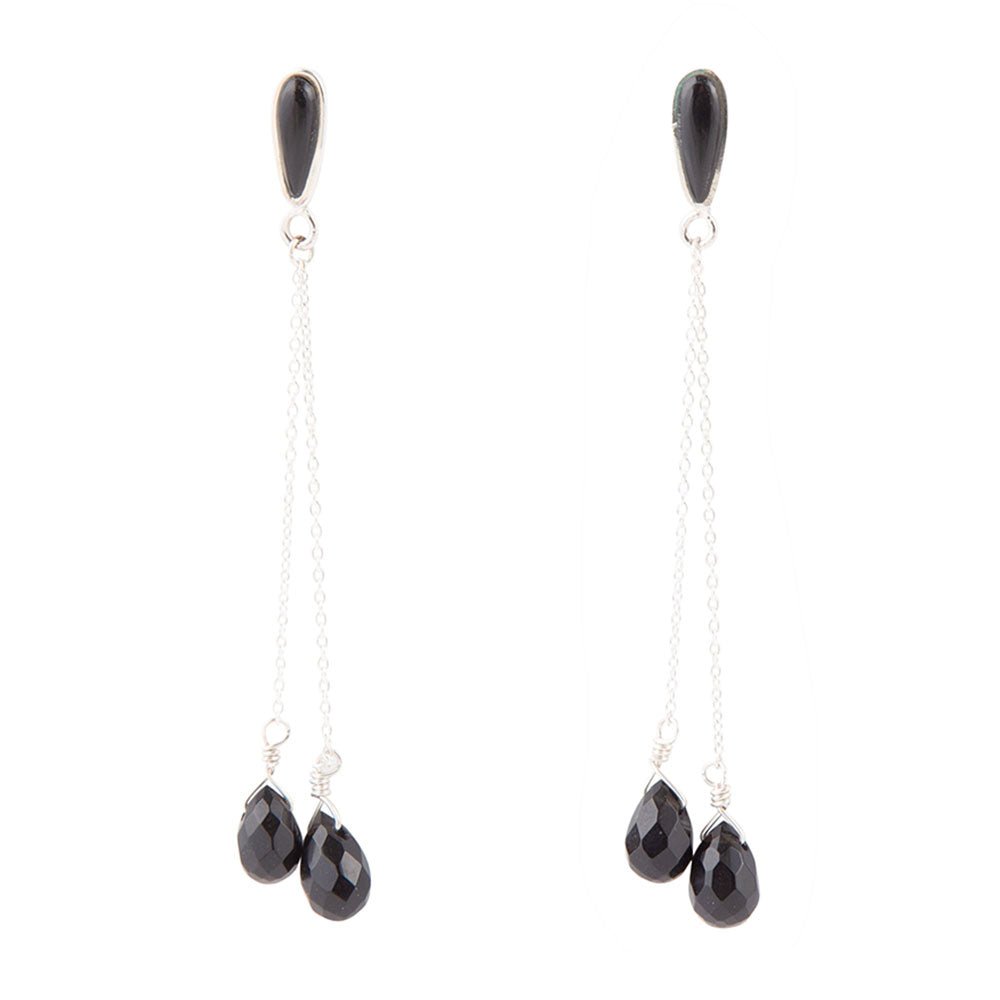 Palios Black Onyx Cascade Post Earrings Barse Jewelry