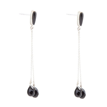 Palios Black Onyx Cascade Post Earrings Barse Jewelry