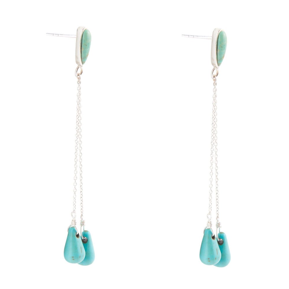 Palios Turquoise Cascade Post Earrings Barse Jewelry