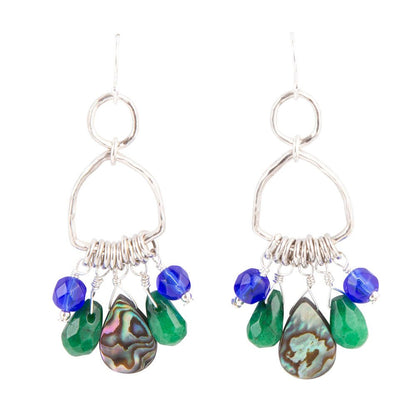 Peacock Abalone Drop Earrings Barse Jewelry