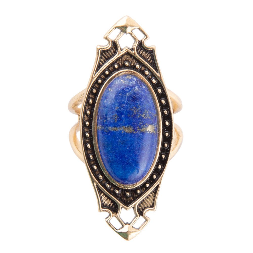 Phantom Lapis and Bronze Ring Barse Jewelry