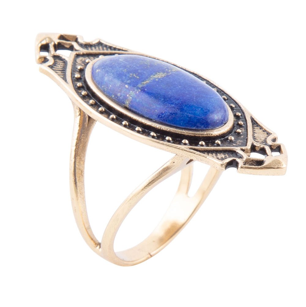 Phantom Lapis and Bronze Ring Barse Jewelry