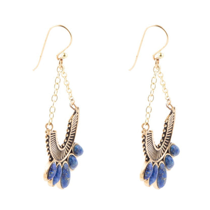 Phantom Lapis Chandelier Earrings Barse Jewelry