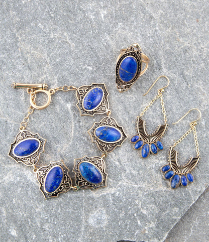 Phantom Lapis Toggle Bracelet Barse Jewelry