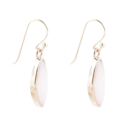 Pink Opal and Bronze Drop Earring Barse Jewelry