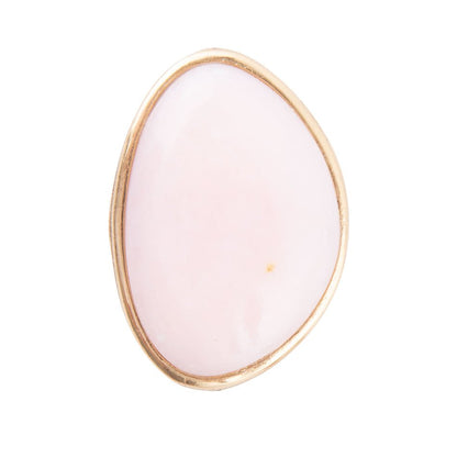 Pink Opal Golden Statement Ring Barse Jewelry
