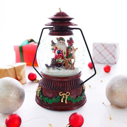 Santa's Wildlife Symphony Illuminated Musical Snow Globe