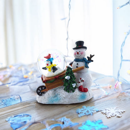 Snowman, Penguin and Cardinal Mini Water Snow Globe
