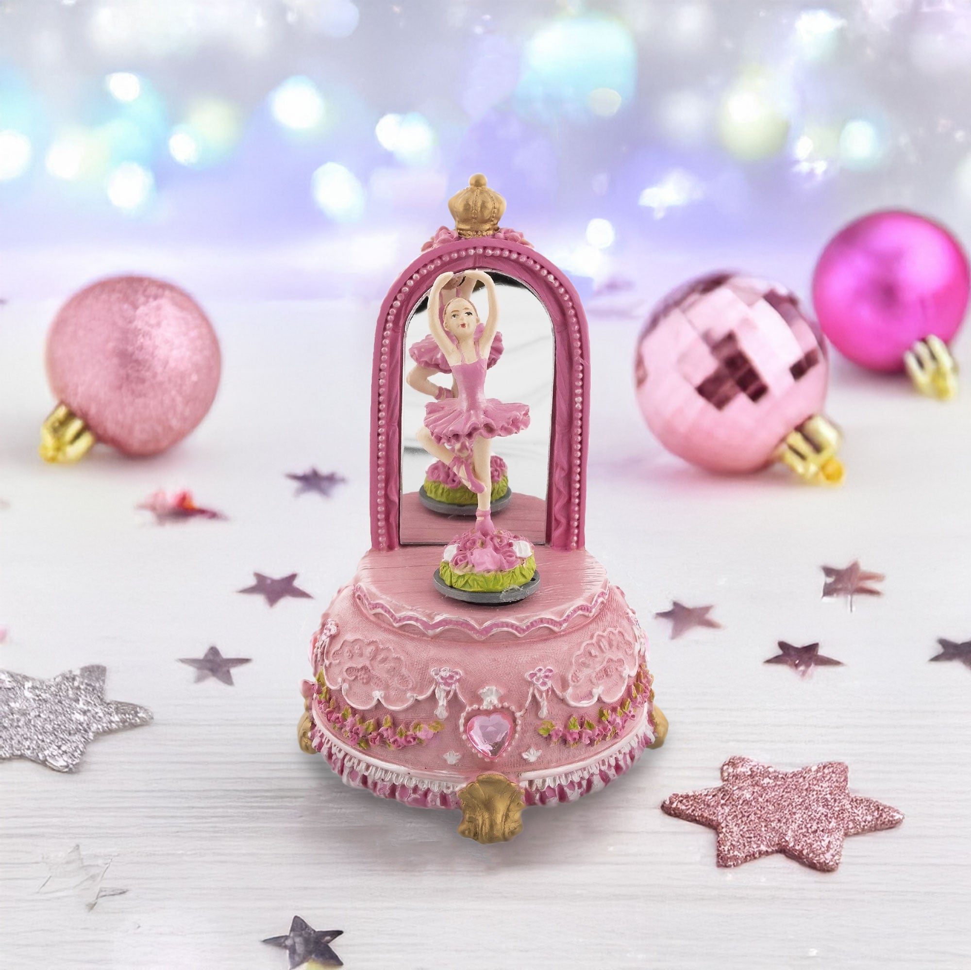 Dancing Ballerina Spinning Musical Figurine