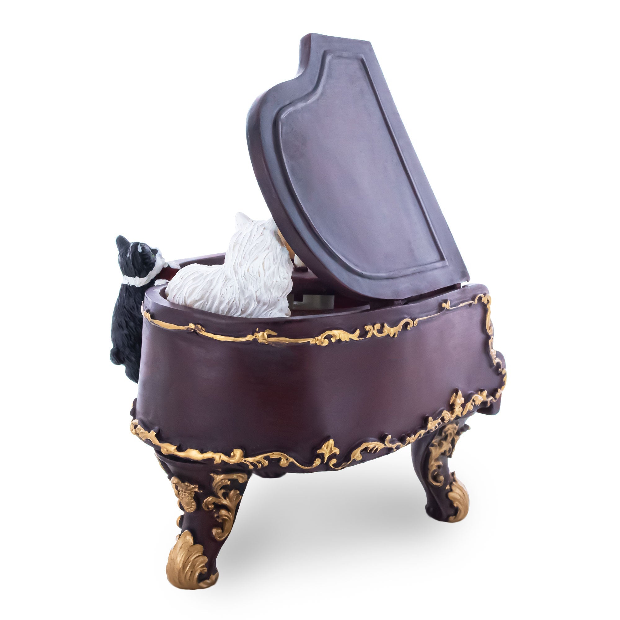 Animated Musical Figurine with Cats Playing BestPysanky