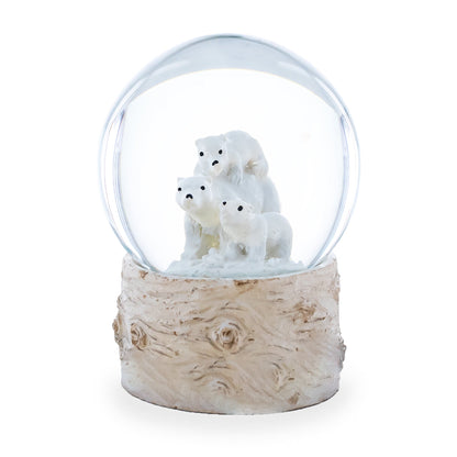Polar Bears Mini Water Snow Globe