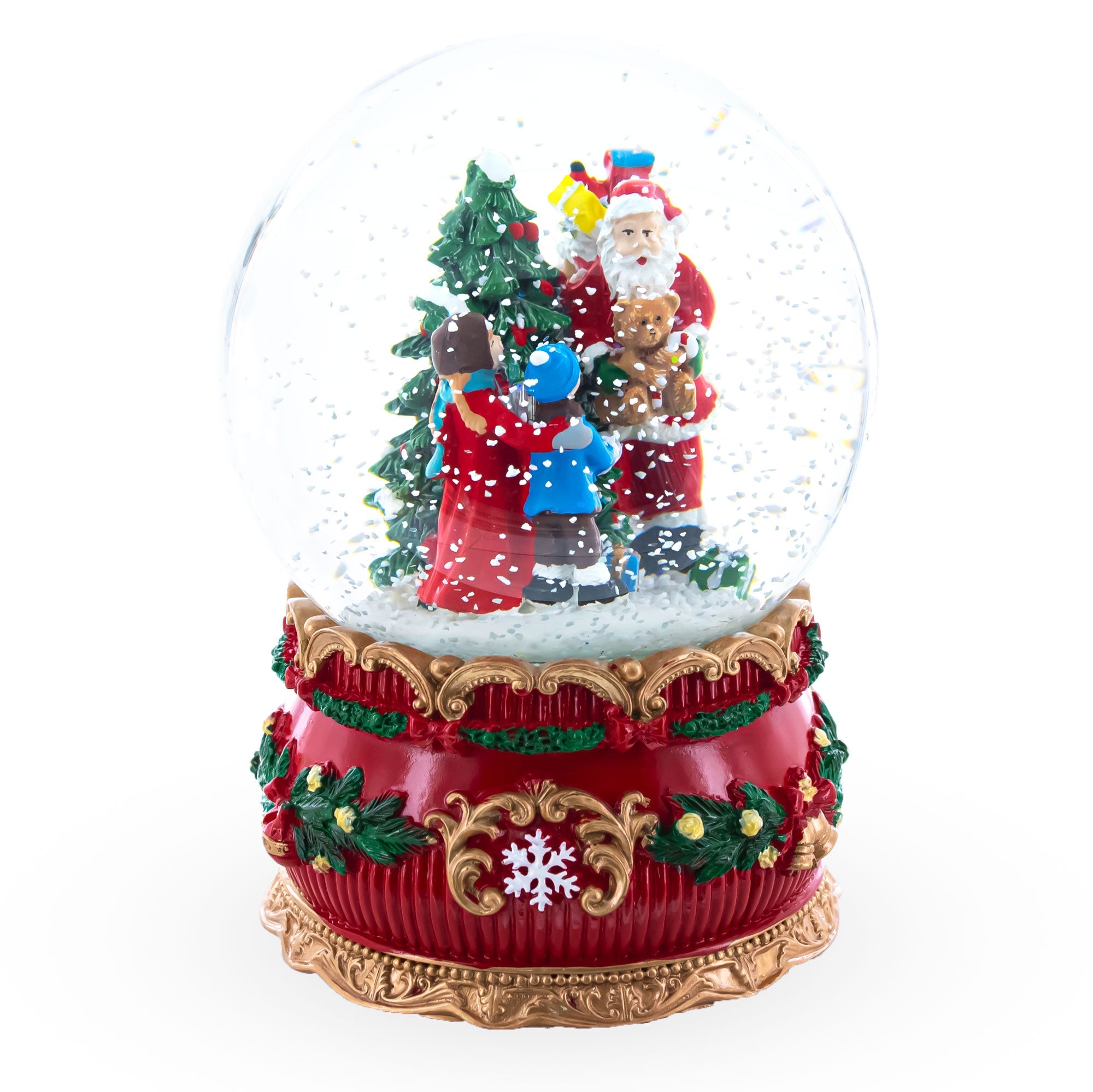 Santa's Gift Giver Musical Snow Water Globe