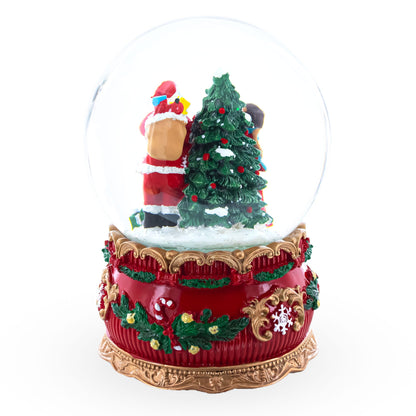 Santa's Gift Giver Musical Snow Water Globe