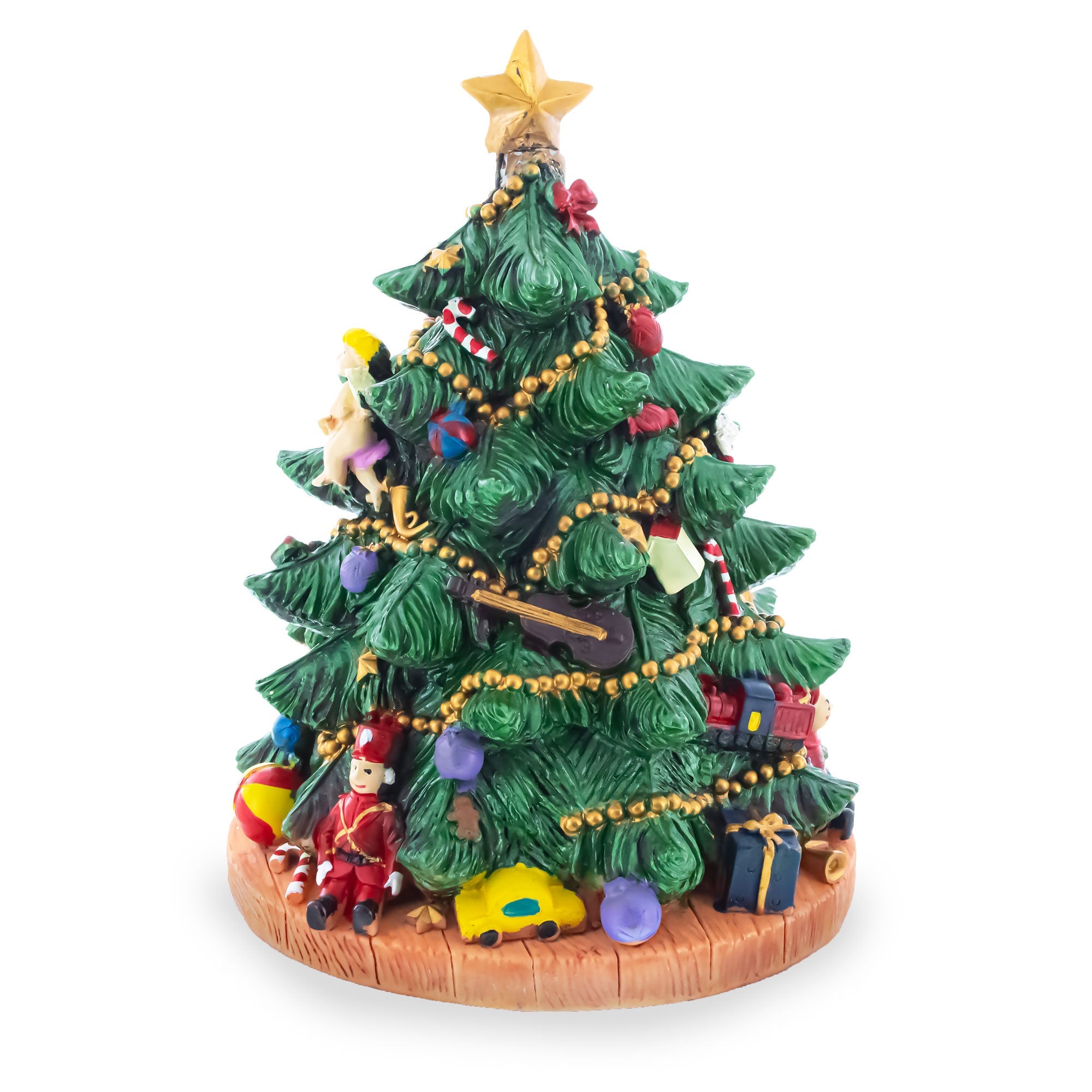 Tabletop Tree Spinning Musical Christmas Figurine BestPysanky