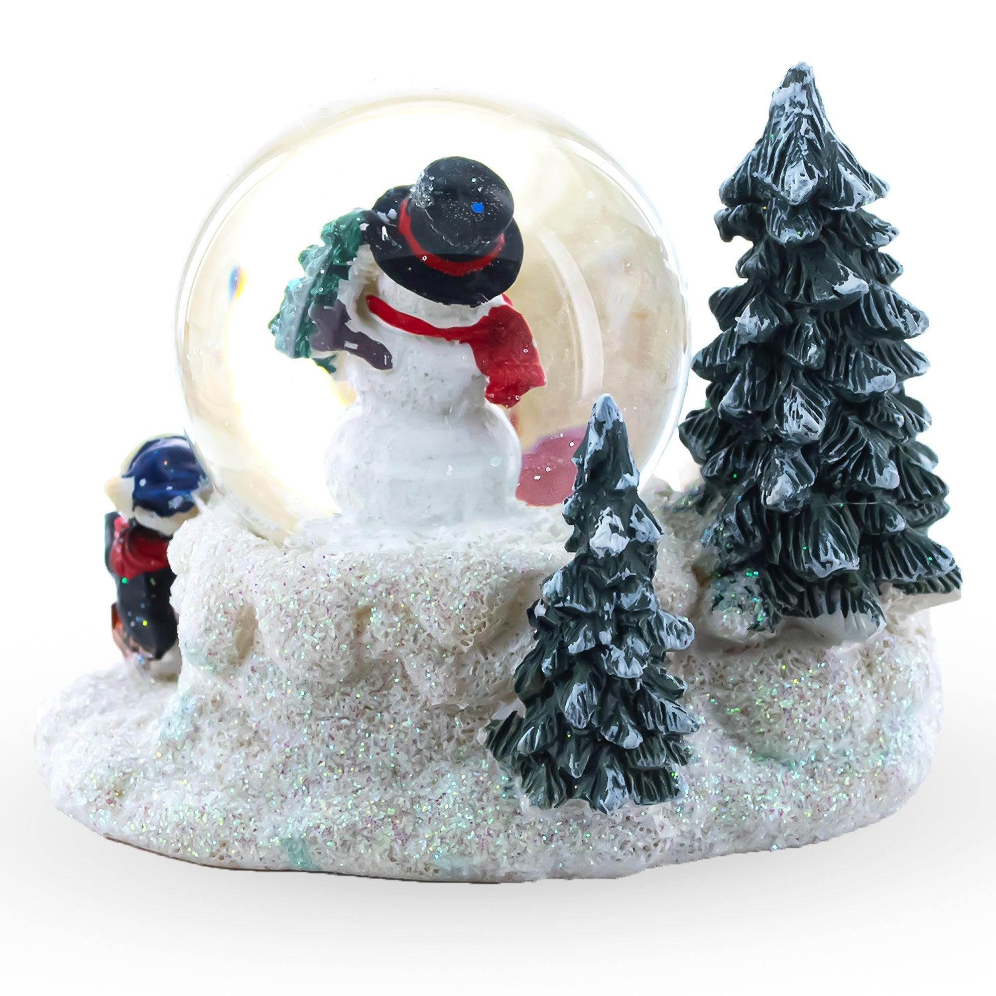 Snowman, Polar Bear and Penguins Mini Water Snow Globe