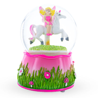 Unicorn Carousel with Fairy Musical Water Snow Globe BestPysanky