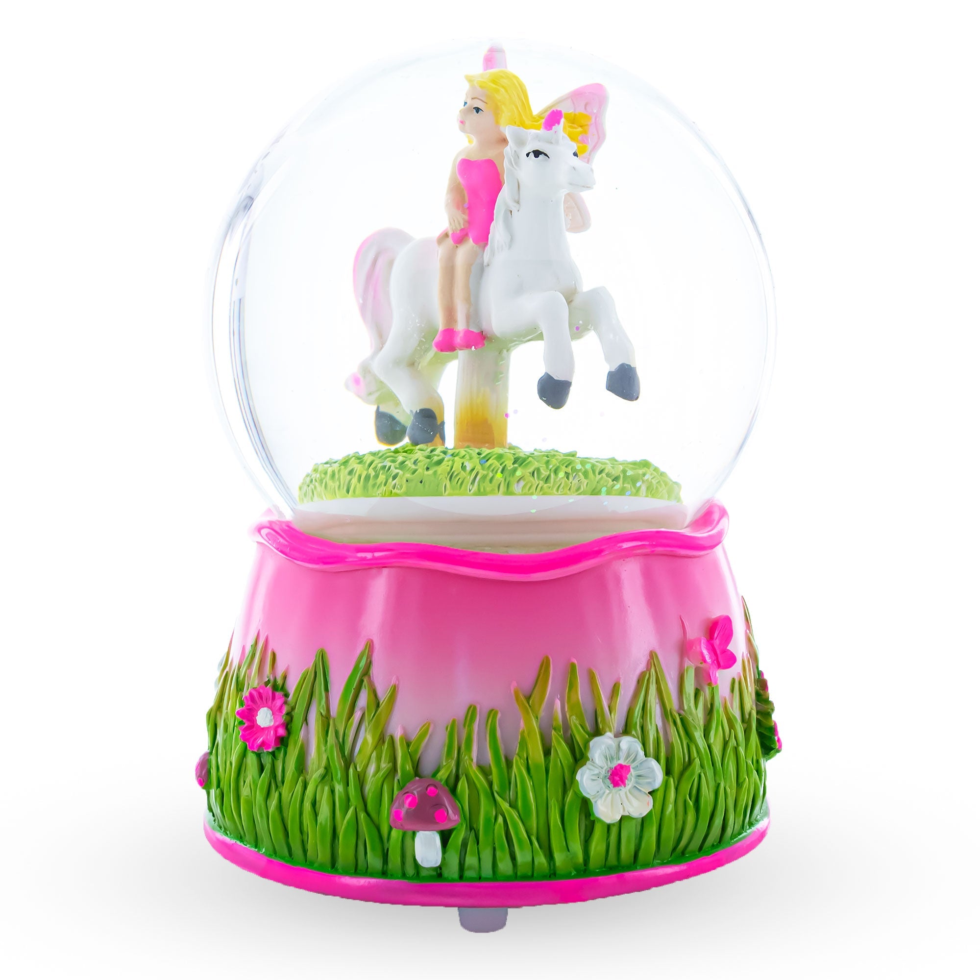 Unicorn Carousel with Fairy Musical Water Snow Globe BestPysanky