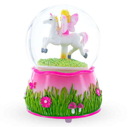 Unicorn Carousel with Fairy Musical Water Snow Globe BestPysanky